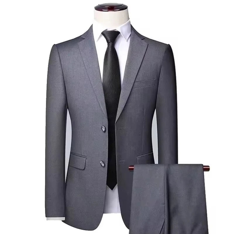 High Quality Wedding Suits For Men Elegant Blazers Set 3 Pieces Formal Classic Jackets Vest Pants Full Coats Luxury 2024 Costume