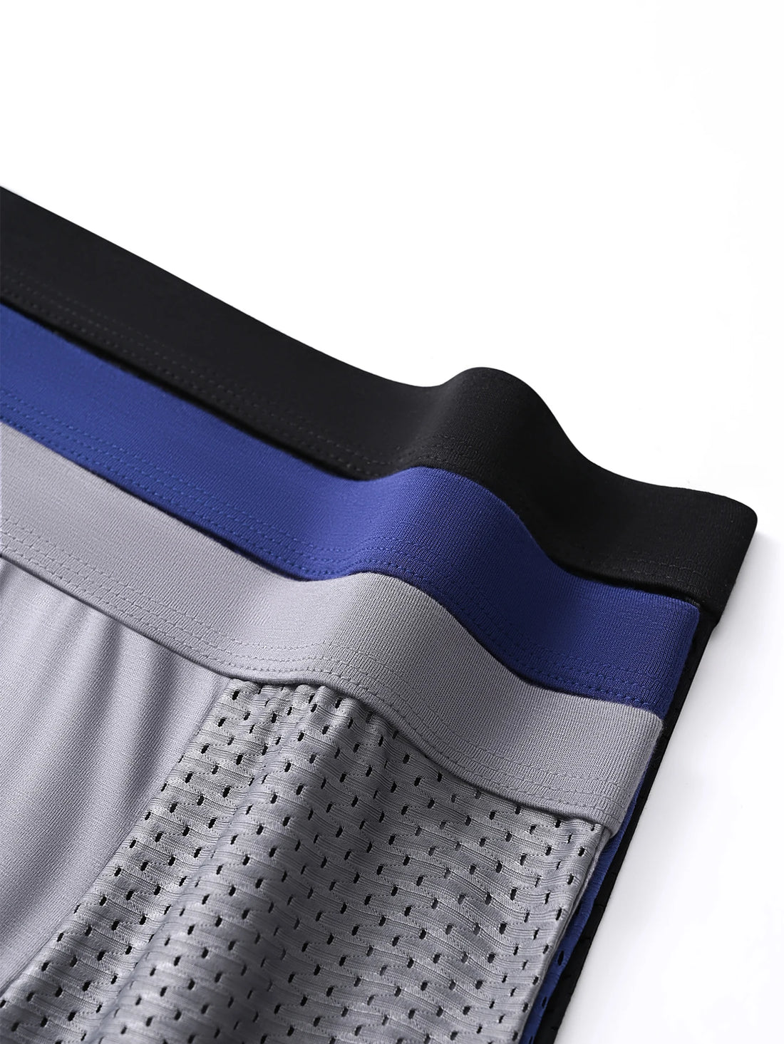 4 Pcs Men's Underwear Mesh Holes Breathable Comfortable and Soft Fashion Trend Men's Boxer Briefs Athleisure Pants S-2XL