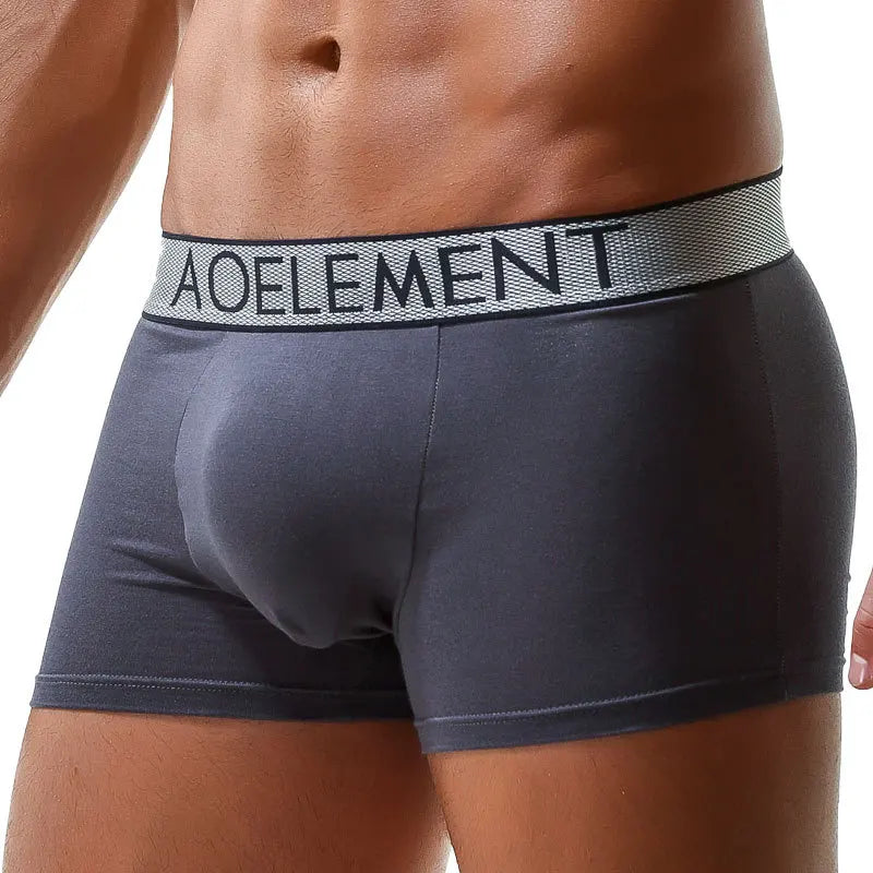 Sexy Men Underwear Modal Boxer Shorts Breathable Panties Man Bullet Separation Pouch Underpants Male Trunks Cueca Calzoncillo