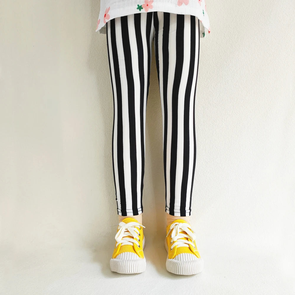 Girls Leggings Summer Kids Print Pants Babys Girls Skinny Leggings Children Girl Slim Elasticity Trousers Pencil Pants 2-13 YEAR