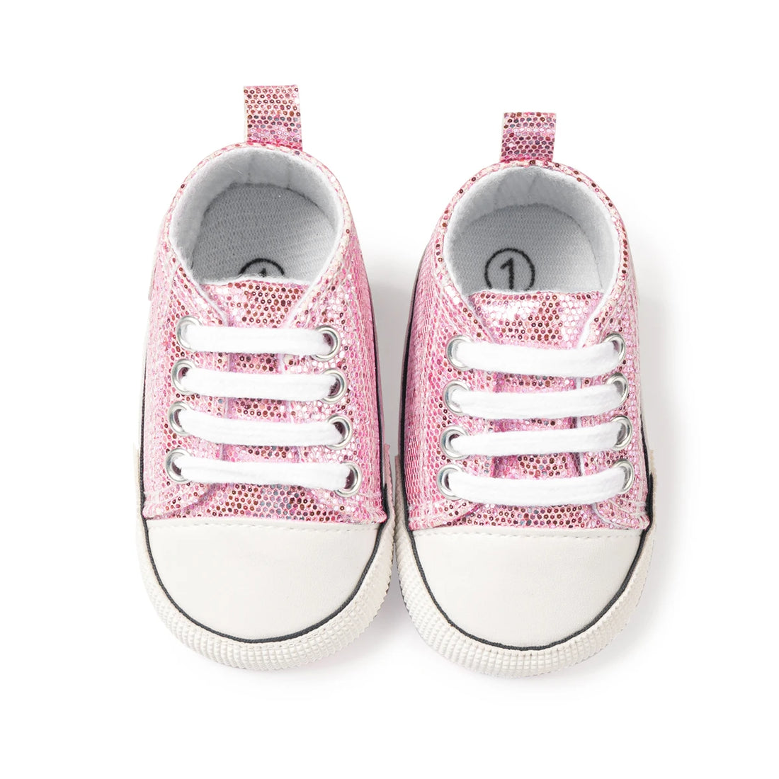 Newborn Baby Shoes Classic Sequins Canvas Shoes Cotton And Anti-slip Infant Casual Sneakers First Pair of Toddler Shoes 0-18M