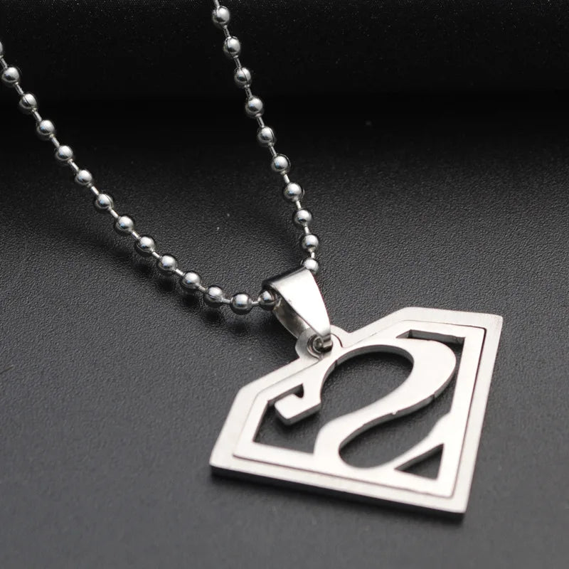 HNSP Bat Flash Stainless Steel Pendant Chain Necklace For Men Jewelry Boy Anime Accessories Gift