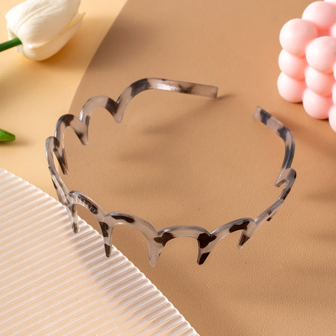 1pcs Women Hair Comb Non-Slip Headband Plastic U Shape Hair Hoops Fixed Teeth Fluffy Top Hair Bands Headwear Hair Accessories