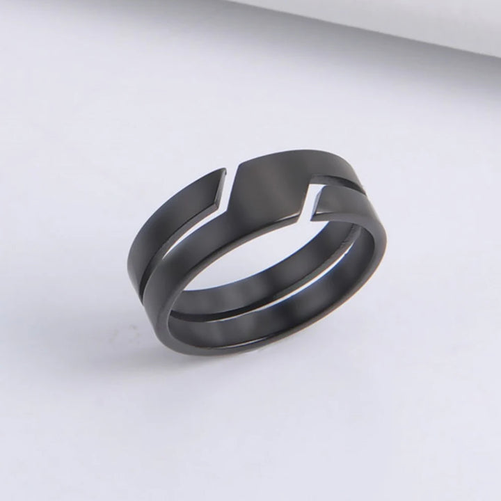 Skyrim Stainless Steel Ring for Men Women Black Minimalist Casual Finger Rings 2025 Couple Jewelry Wedding Gift for Lover