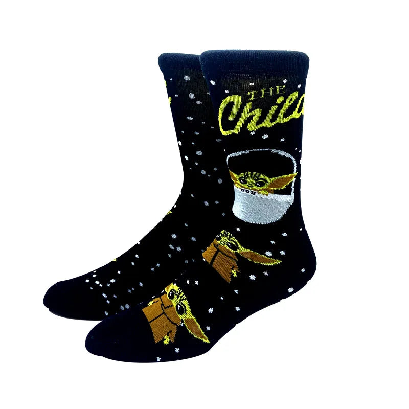 2024 New Anime Fashion Men's Socks Long Sock Knee-High Couples cosplay Sock Personality Hip Hop Harajuku Funny Sock for Women