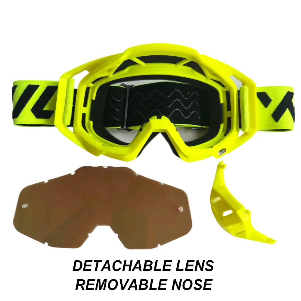 WJL Motocross Glasses Motorcycle Sunglasses Man MTB ATV Mask Windproof Protection Skiing Cycling Racing Off-Road Goggles