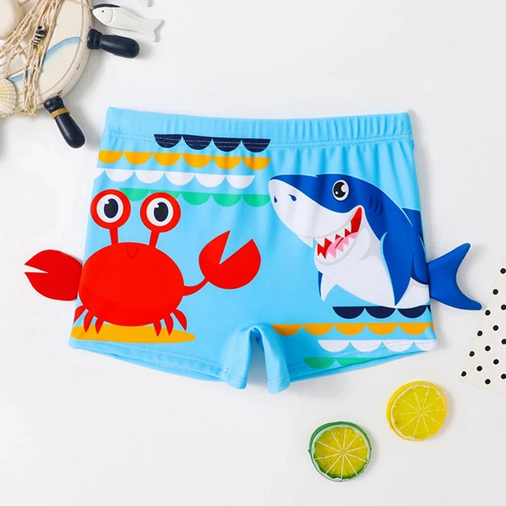 Make a Statement at the Pool with Our Stylish and Comfortable Children's Swim Trunks - Perfect for Boys 3-8 Years