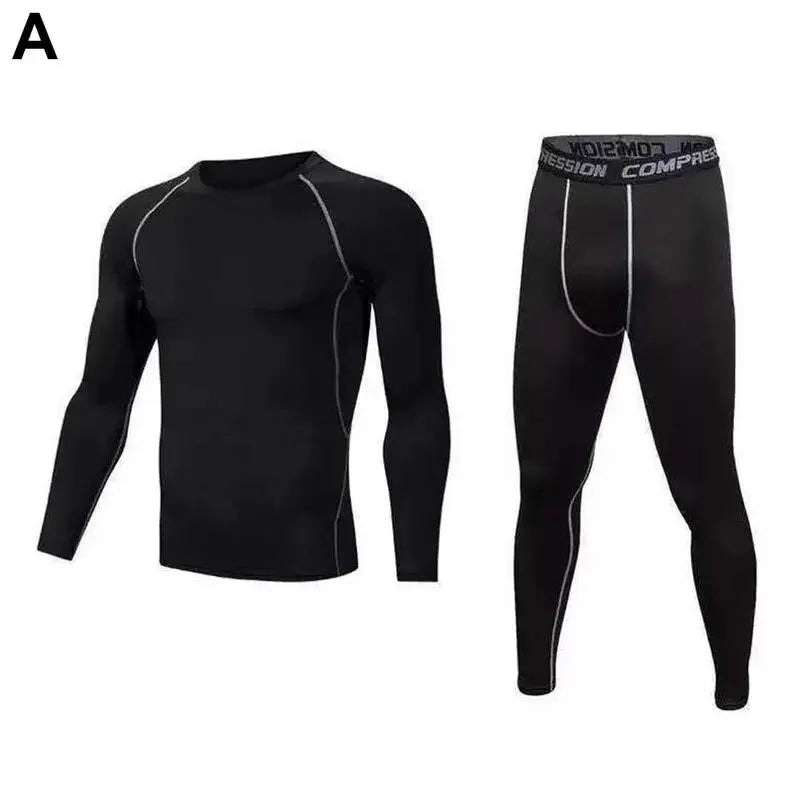 Kids' Sportswear Thermal Underwear Baby Quick Drying Clothes Soccer Compression Kids Sportswear Clothing Basketball Boy Y7F0