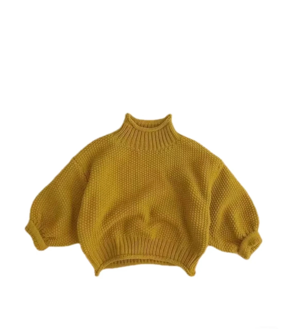 2023 Fall and Winter Korea Children's Sweater Boys Girls Infant Pineapple Knitted Sweater High Neck Sweater