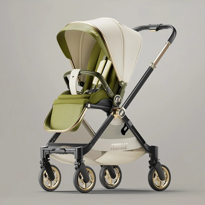 2025 Premium Ergonomic Stroller with Smart Reversible Seat – Luxury Design and Comfort