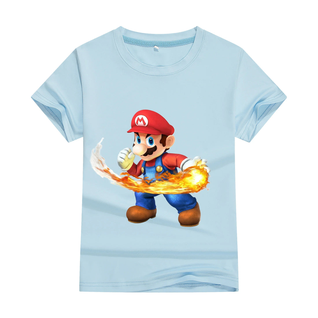 New Anime Super Mario Cartoon T Shirt Summer Fashion Casual T-shirt Boy Girl Unisex Children's Clothing T-shirt ventilate Tops