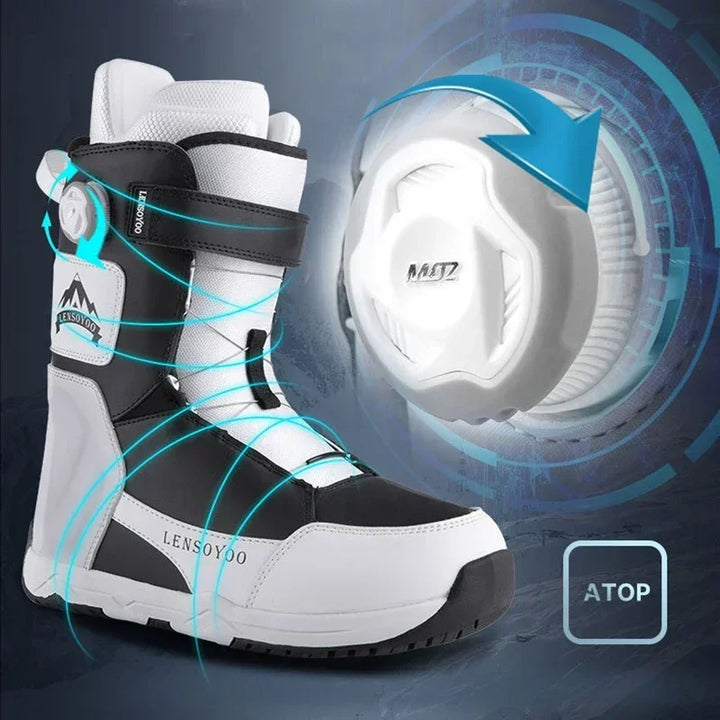 2024 Outdoor Snowboarding Sport Boots New Winter Couple Ski Shoes Women Warm Breathable Waterproof Cold Resistant Men Snow Shoes