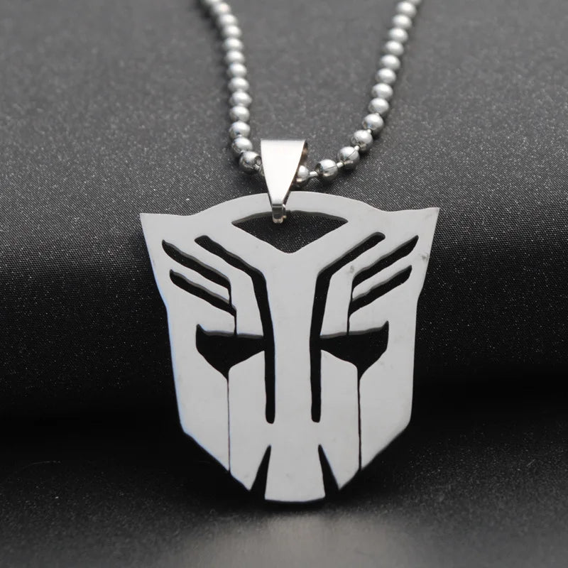 HNSP Bat Flash Stainless Steel Pendant Chain Necklace For Men Jewelry Boy Anime Accessories Gift