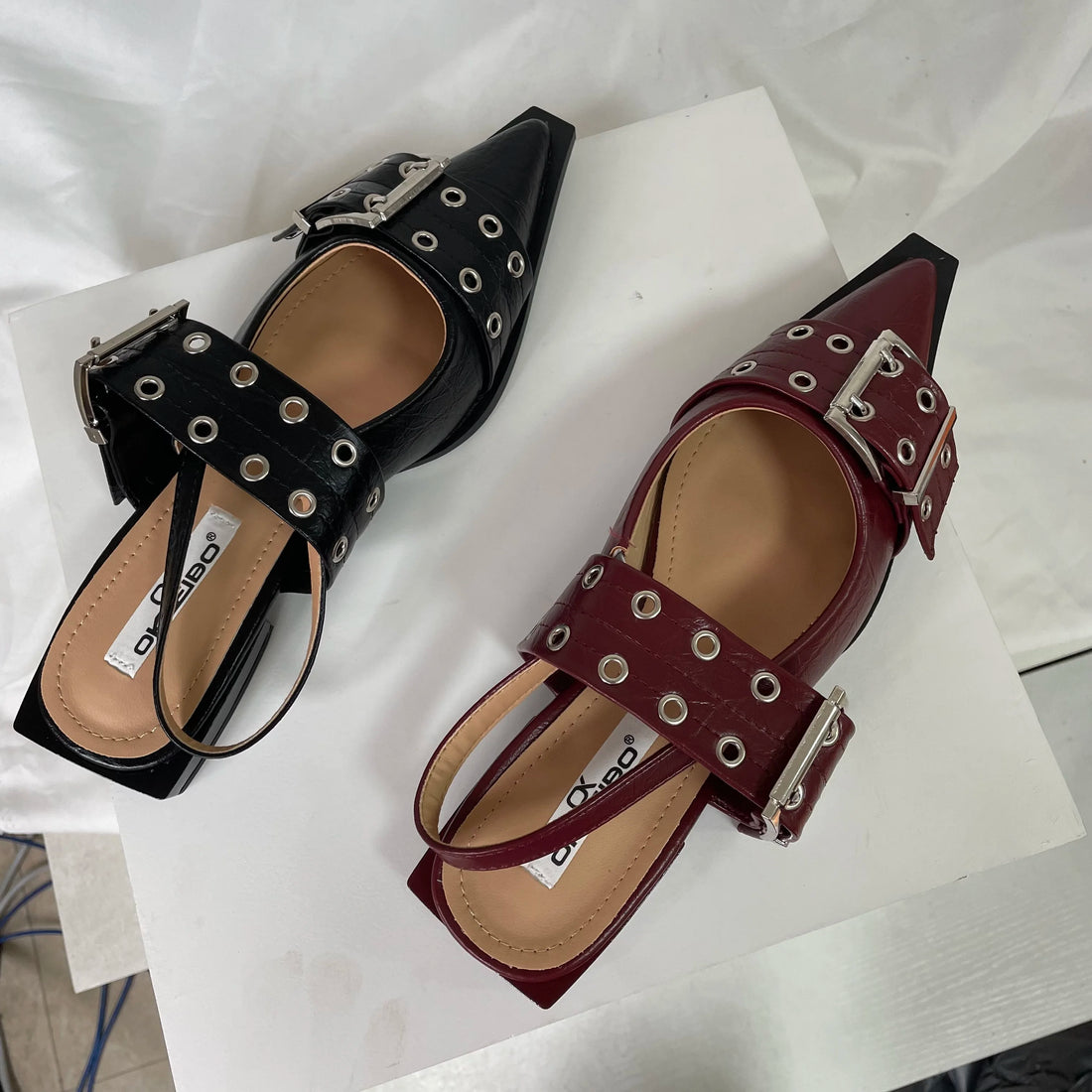 New Women Sandals Shoes Pointed Toe 2025 Spring Fashion Shallow Footwear Slingbacks Ladies Sandals Flats Shoes Big size