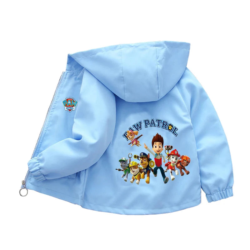 Spring Baby Boys Girls Coats Cartoon PAW Patrol Hoodies Jacket For Kids Sweatshirt Children Windbreaker Outerwear 1-10 Years