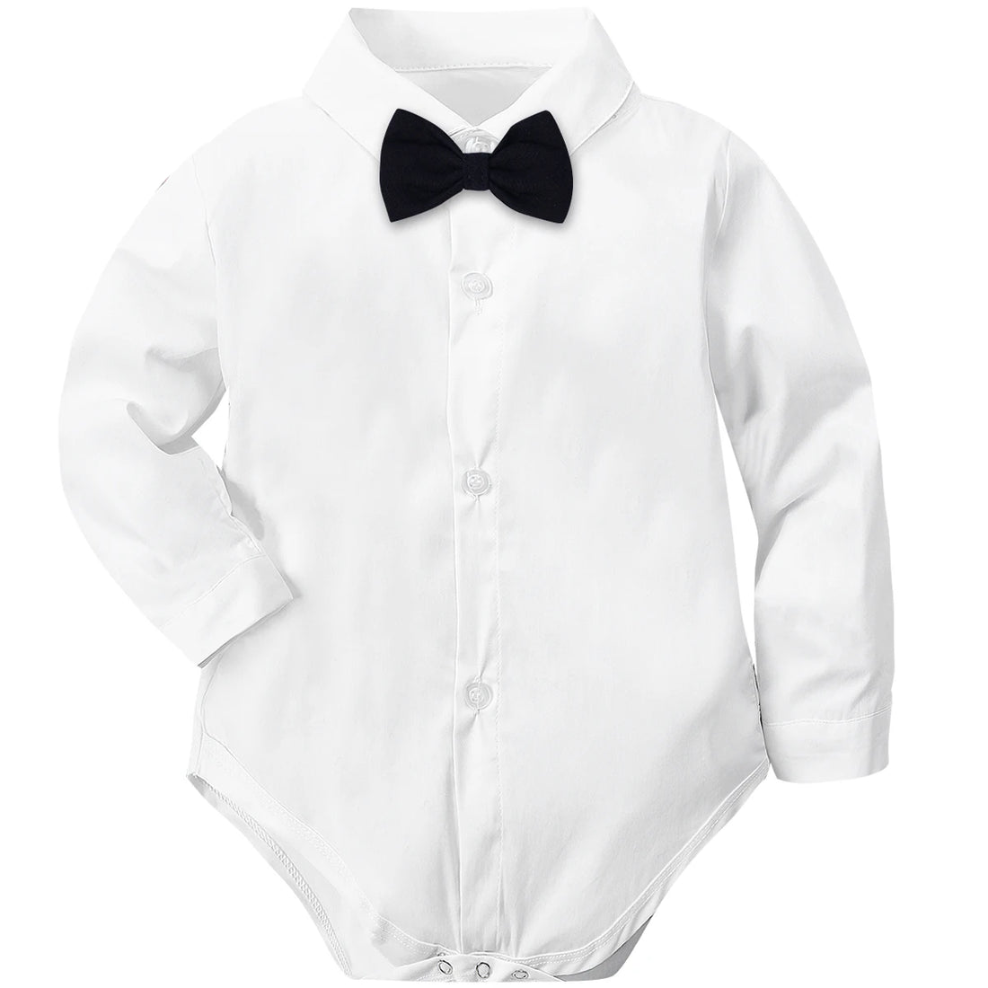 Baby Boys Dress Shirt Newborn Baptism Bodysuit Infant Wedding Christening Chritmas Formal One Piece Gentlemen Party Rompers