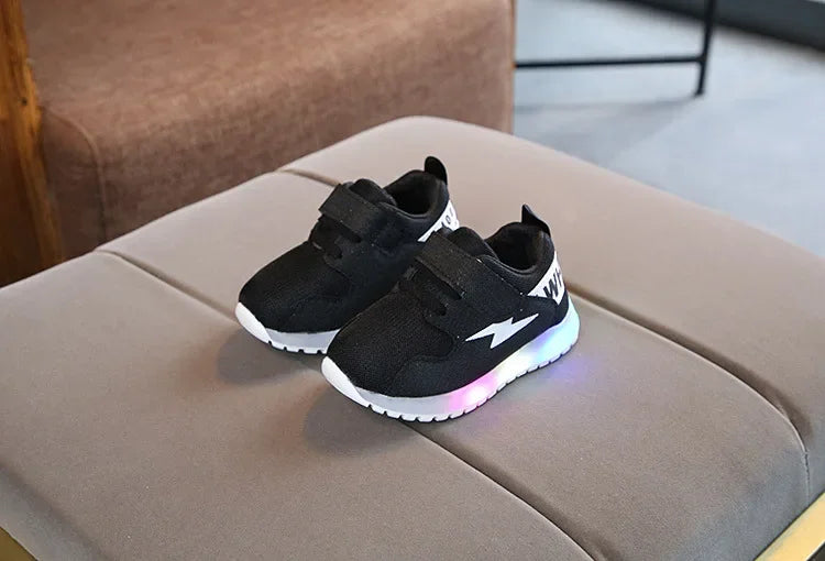 Kid Tennis 2023 Spring And Autumn Children LED Sneakers Boys Glowing Shoes kids Baby Girls Toddler Shoes with Light Up Luminous