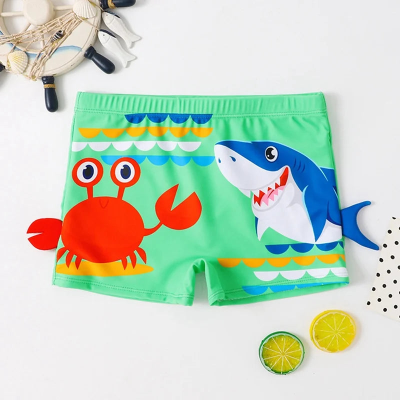 Make a Statement at the Pool with Our Stylish and Comfortable Children's Swim Trunks - Perfect for Boys 3-8 Years