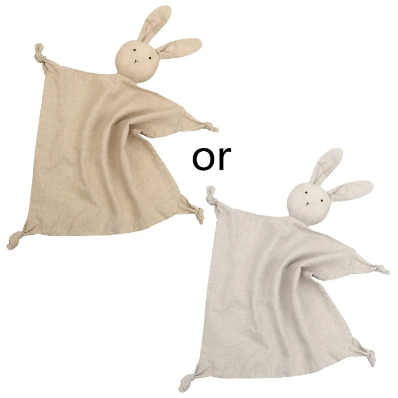 Baby Towel Cotton Stuffed Toys Cartoon Cute Rabbit Towels Soothe Appease Newborn Soft Comforting Sleeping Toy Gift P31B