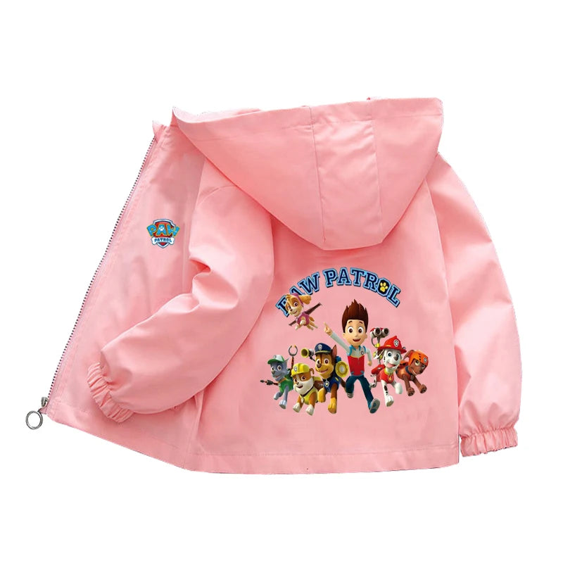 Spring Baby Boys Girls Coats Cartoon PAW Patrol Hoodies Jacket For Kids Sweatshirt Children Windbreaker Outerwear 1-10 Years