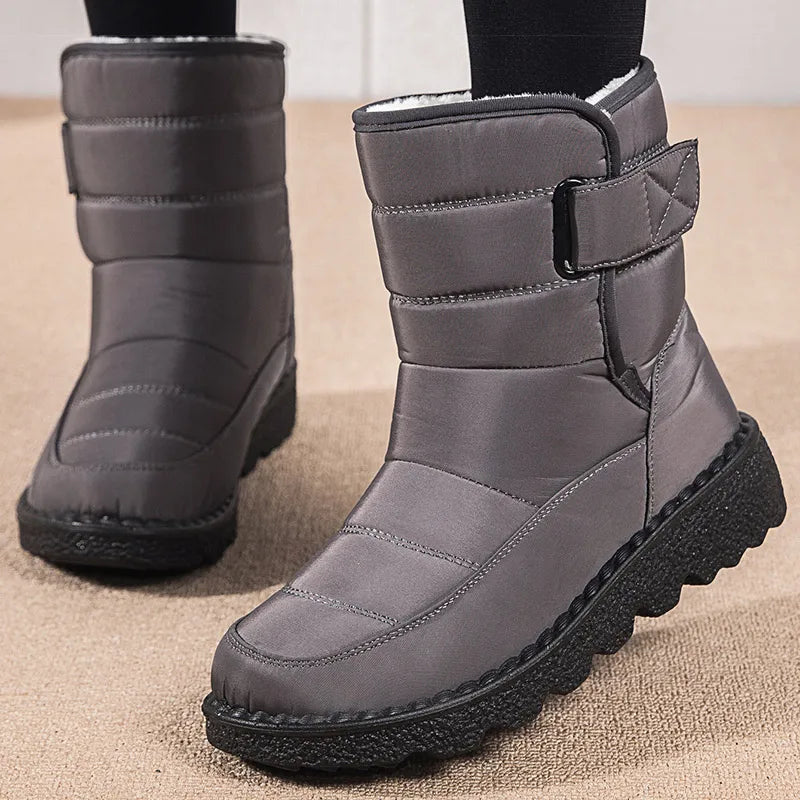 Women Boots 2024 Winter Shoes Woman Waterproof Snow Boots Winter Warm Fur Botas Mujer Korea Style Black Ankle Boots For Women