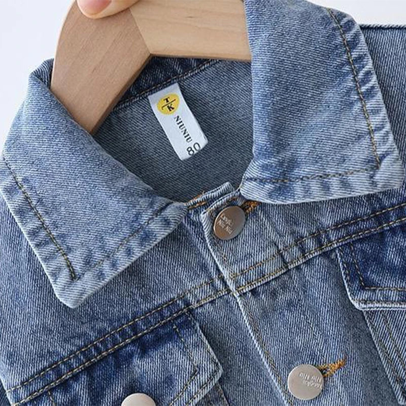 Cartoon Daisy Denim Jacket For Girls Coat Spring Autumn Children Outerwear Kids Casual Jackets Costume 2-7 Years