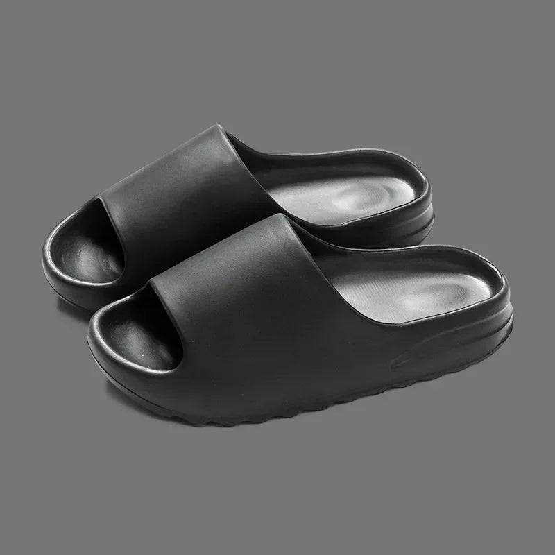 Couple House Shoes Non-Slip Thick Soft Platform Slide Sandals for Women Men Indoor Outdoor Shower Comfort Bathroom Shoes