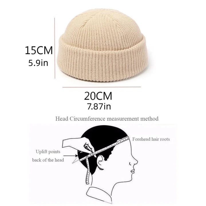 Knitted Hat for Men & Women Caps Wool Fashion Simple Warm Skullies Beanies Solid Autumn Winter Beanie Cap Trendy Style