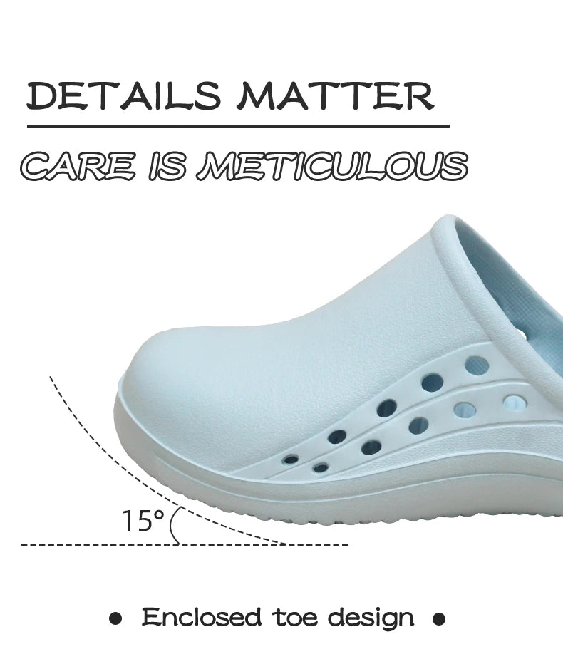 Slip Resistant Laboratory Doctor Clogs Women Men EVA Medical Shoes Ultra Light Surgical Shoes Breathable Garden Work Slippers