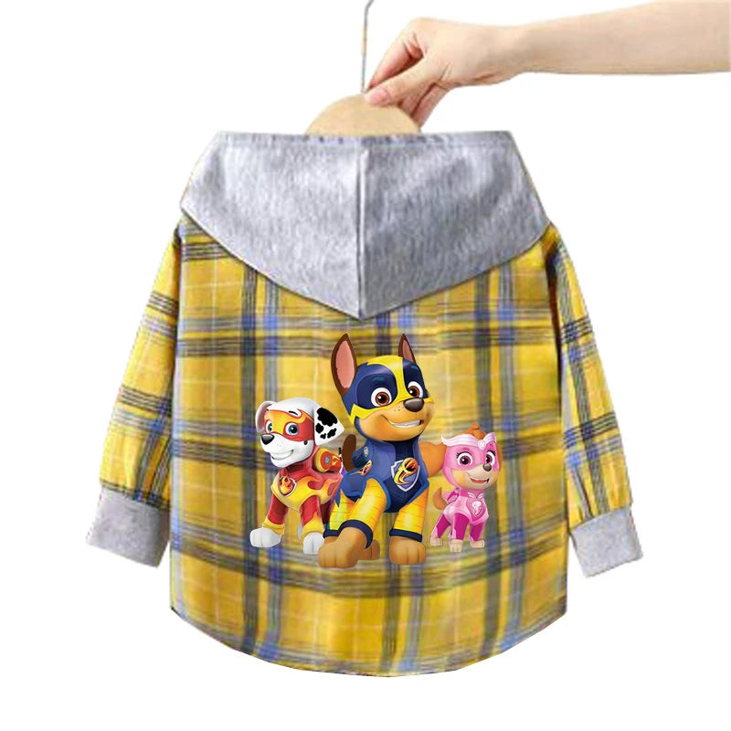 Spring Baby Boys Girls Coats Cartoon PAW Patrol Hoodies Jacket For Kids Sweatshirt Children Windbreaker Outerwear 1-10 Years