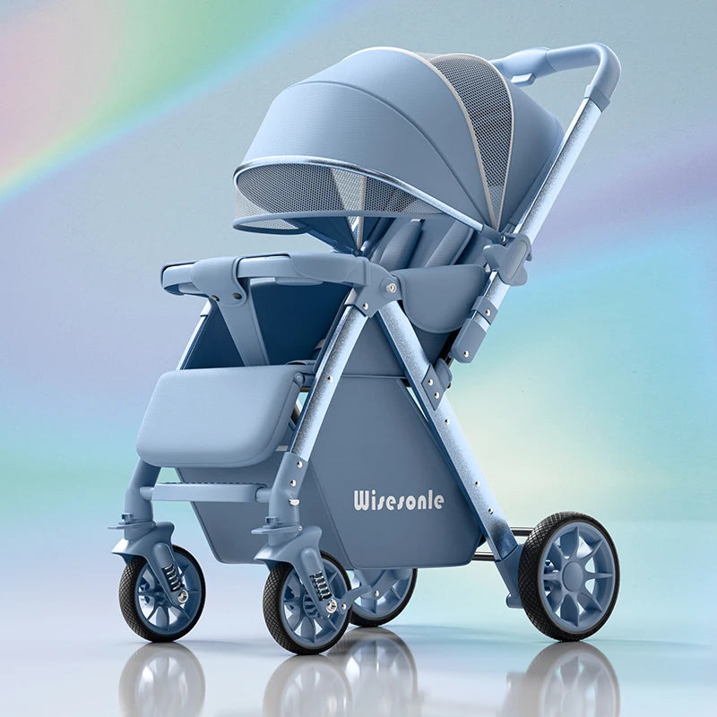 0-6 Years Old Baby Strollers can Sit and Lie Down High Landscape Lightweight Folding Two-way Stroller Children Stroller