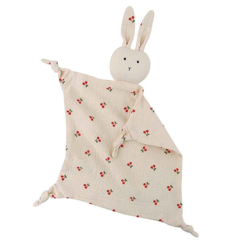 Baby Towel Cotton Stuffed Toys Cartoon Cute Rabbit Towels Soothe Appease Newborn Soft Comforting Sleeping Toy Gift P31B