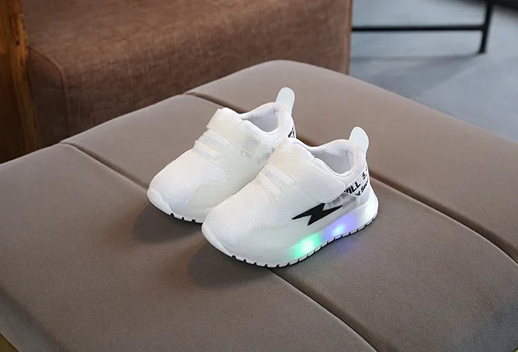 Kid Tennis 2023 Spring And Autumn Children LED Sneakers Boys Glowing Shoes kids Baby Girls Toddler Shoes with Light Up Luminous