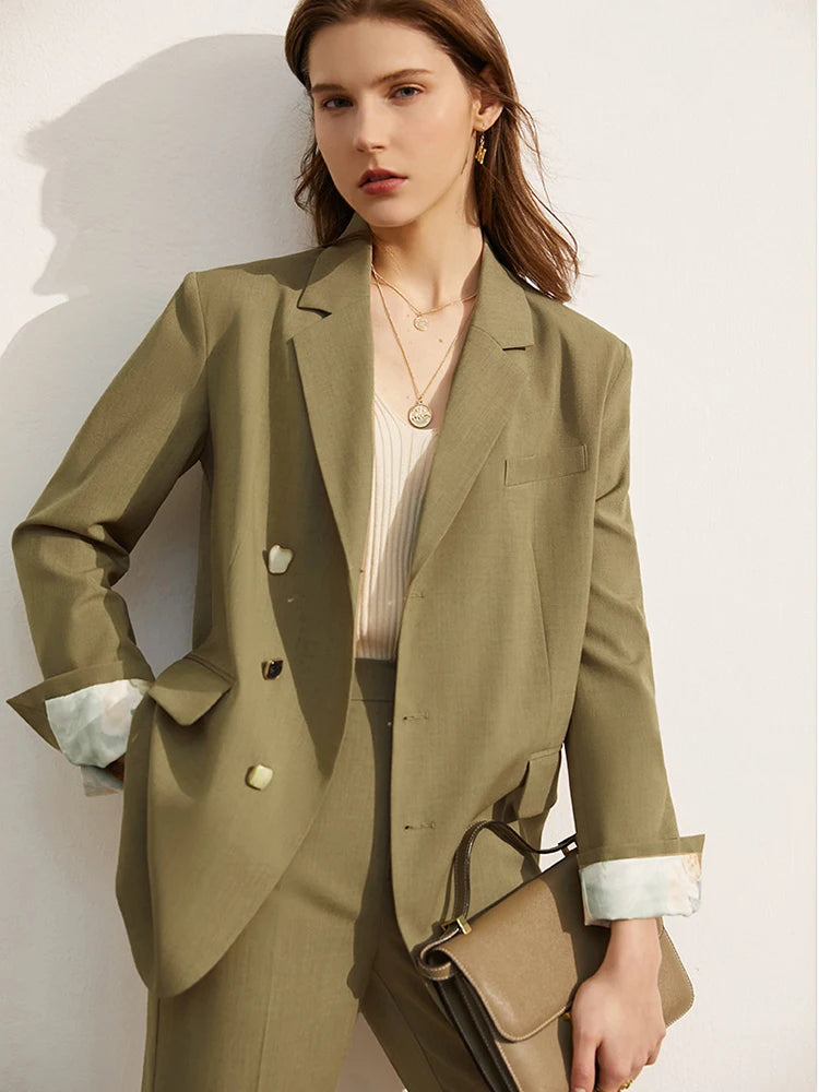 Amii Minimalism Spring Summer Women Suit Sold Separately Offical Lady Lapel Solid Blazer Women Suit Pants Female Shorts 12240756