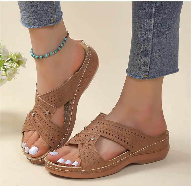 Summer Shoes Sandals Women Non-Slip Shoes For Women Slides Women Shoe Wedge Shoes Woman Plus Size Footwear Female Slipper