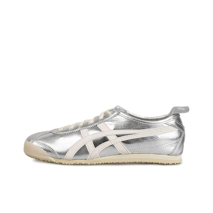 Asics Onitsuka Tiger MEXICO 66 Original Shoes Classic  Tiger Onitsuka Women Men Sneaker Lightweight Silver White