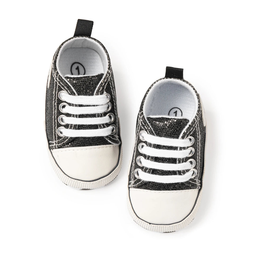 Newborn Baby Shoes Classic Sequins Canvas Shoes Cotton And Anti-slip Infant Casual Sneakers First Pair of Toddler Shoes 0-18M