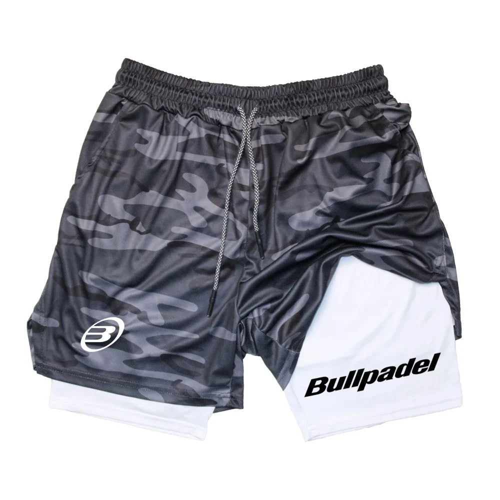 New Men's Padel Sport Shorts Summer Male Breathable Tennis Shorts Quick-Drying Badminton Trousers Outdoor Running Sportwear