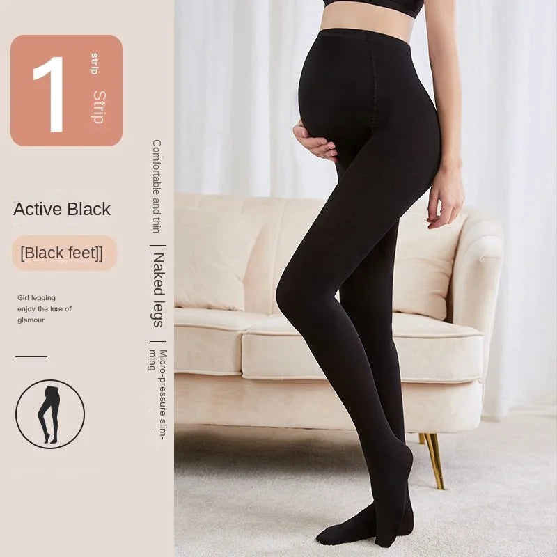 High Waist pregnancy Leggings Skinny Maternity clothes for pregnant women Belly Support Knitted Leggins Body Shaper Trousers