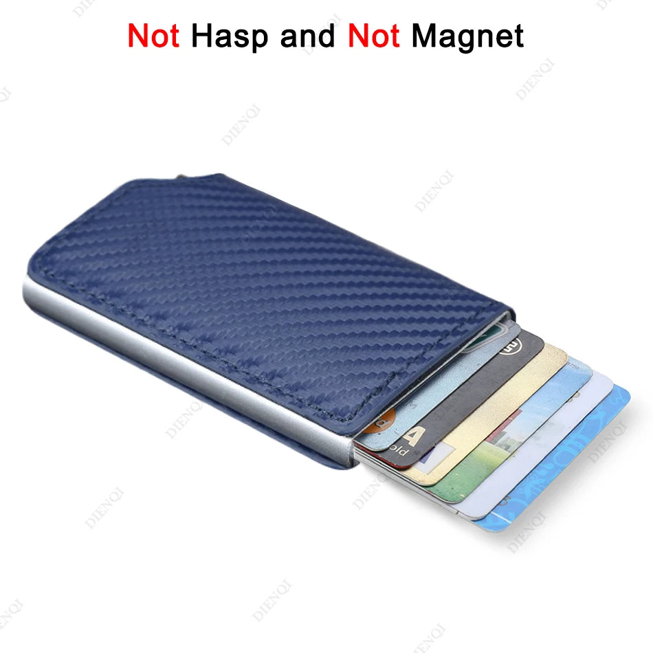 Anti Thief Rfid Credit Card Holder Smart Minimalist Wallet Men Women Slim Bank Cardholder Case Money Bag Cash Creditcard Purse