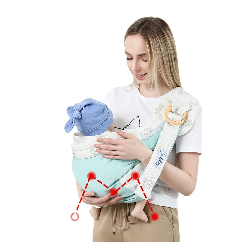 Disney Baby Carrier Wrap Ring Sling for Newborn Adjustable Cotton Kangaroo Breastfeeding Ergonomic Nursing Cover Infant Toddler