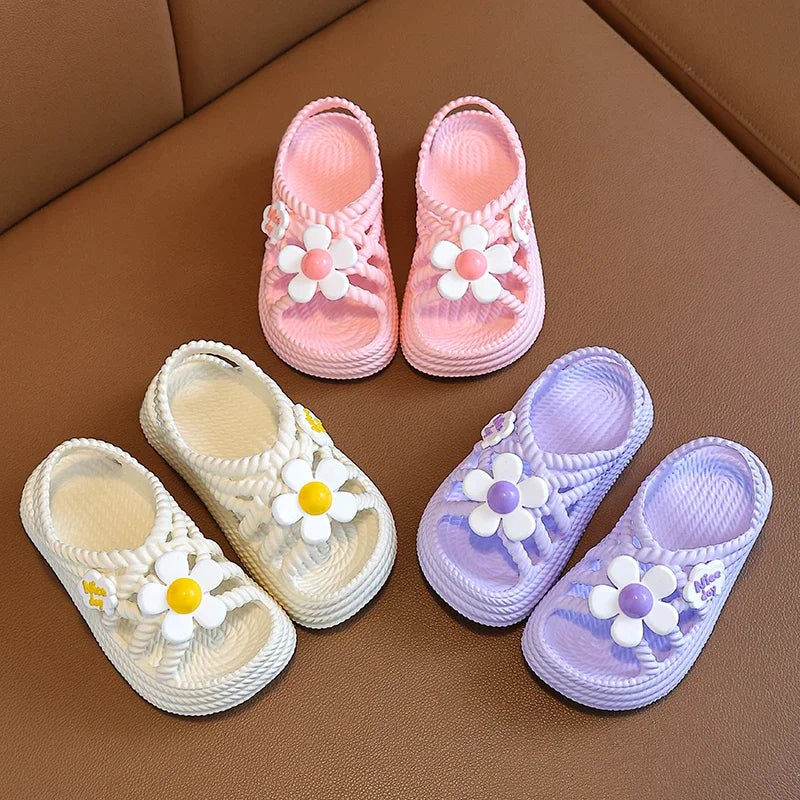 Children's Slippers Summer Girls and Boys Bathroom Home Anti slip Beach Shoes Soft Soled Baby Sandals