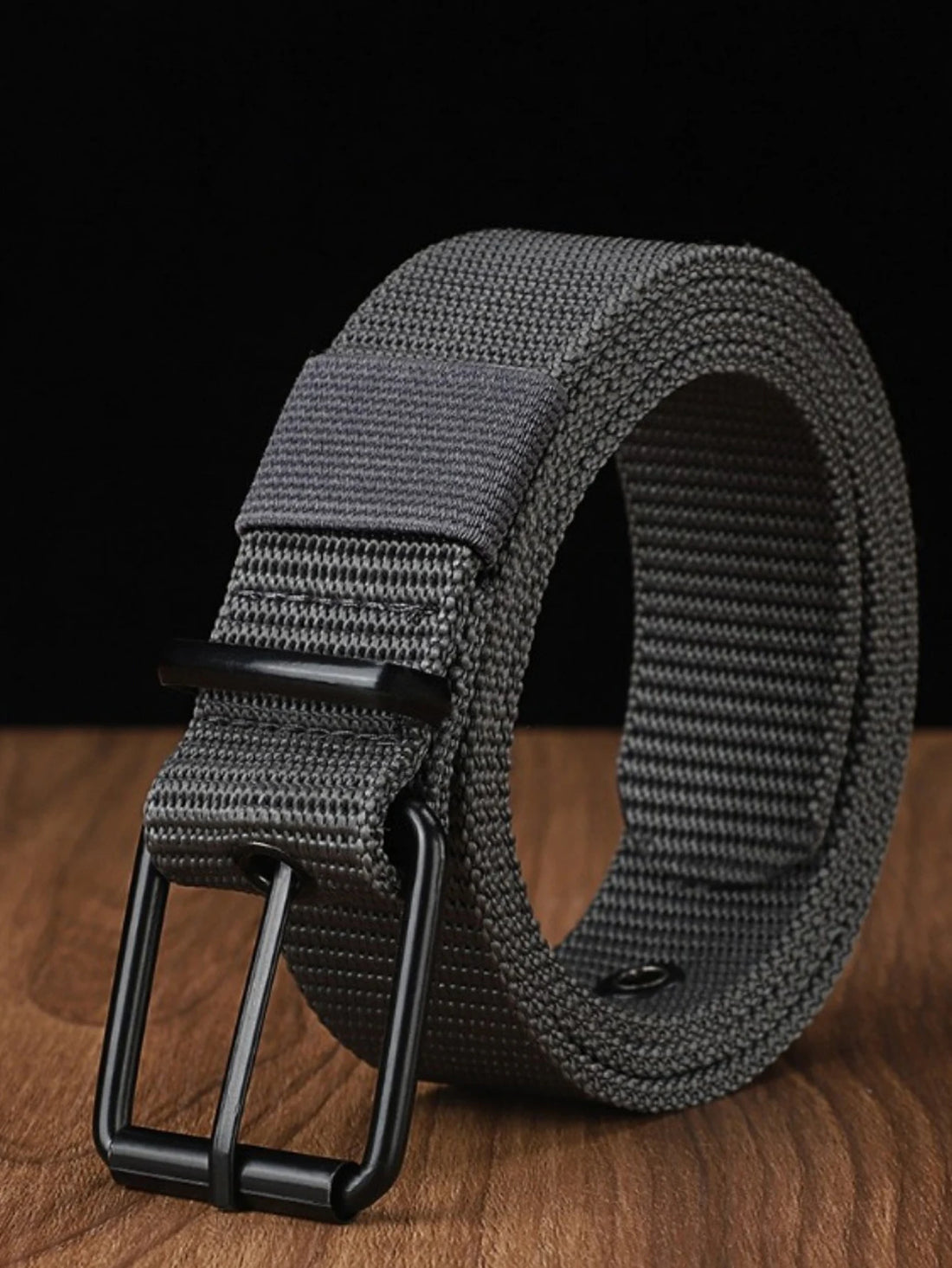 Perforated canvas belt men's needle buckle belt student youth Korean version versatile jeans belt military training extend